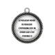 Pendentif Cabochon Argent - proverbe