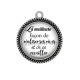 Pendentif Cabochon Argent - citation