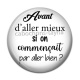 Cabochon Résine - citation