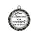 Pendentif Cabochon Argent - citation
