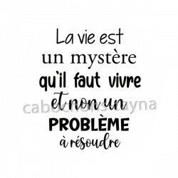 proverbe- Cabochon verre ou résine