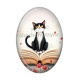 chat noir coquelicot