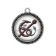 Pendentif Cabochon Argent - dragon