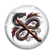 Cabochon Verre - dragon