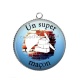 Pendentif Cabochon Argent - un super maçon