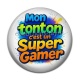Cabochon Résine - mon tonton c'est un super gamer