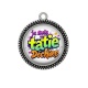 Pendentif Cabochon Argent - je suis une tatie qui déchire