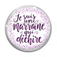 Cabochon Verre -  je suis une marraine qui déchire