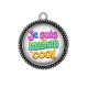 Pendentif Cabochon Argent - e suis une maman super cool