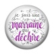 Cabochon Résine - je suis une marraine qui déchire
