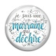 Cabochon Verre - je suis une marraine qui déchire