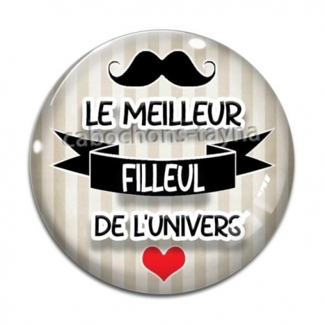 Cabochon Verre - le meilleur filleul de l'univers