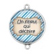 Connecteur Cabochon Argent - un filleul qui déchire