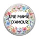 Cabochon Verre - une mamie d'amour