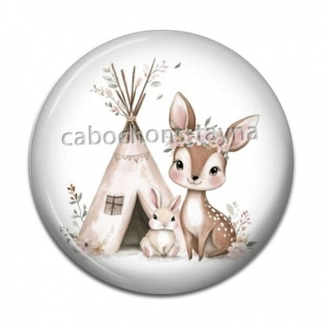 Cabochon Résine - commande roux