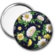 Miroir de poche - fleurs