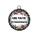 Pendentif Cabochon Argent - une mamie extraordinaire