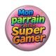 Cabochon Résine - mon parrain c'est un super gamer