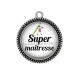 Pendentif Cabochon Argent - super maîtresse