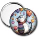 Miroir de poche - chat coeur