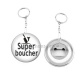 Porte clés décapsuleur - super boucher