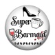 Cabochon Résine - super barmaid