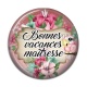 Cabochon Résine - bonnes vacances maîtresse