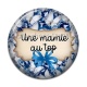 Cabochon Résine - une mamie au top