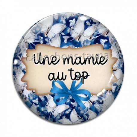 Cabochon Verre - une mamie au top
