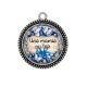 Pendentif Cabochon Argent - une mamie au top