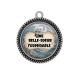 Pendentif Cabochon Argent - une belle soeur formidable