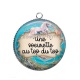 Pendentif Cabochon Argent - une s?urette au top du top