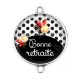 Connecteur Cabochon Argent - bonne retraite
