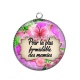 Pendentif Cabochon Argent - pour la plus formidable des mamies