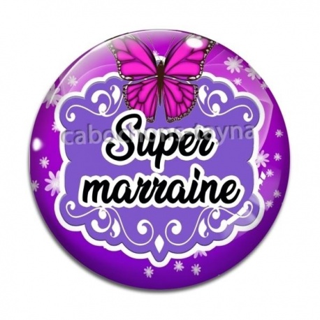 Cabochon Verre - super marraine