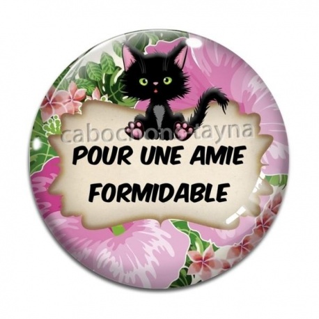 Cabochon Verre - pour une amie formidable