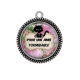 Pendentif Cabochon Argent - pour une amie formidable