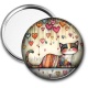 Miroir de poche - chat coeur