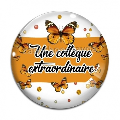 Cabochon Verre - une collègue extraordianaire