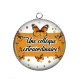 Pendentif Cabochon Argent - une collègue extraordianaire
