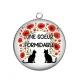 Pendentif Cabochon Argent - une soeur formidable