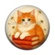 Cabochon Résine - chat roux