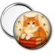 Miroir de poche - chat roux