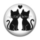Cabochon Résine - chat noir