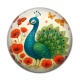 Cabochon Résine - paon