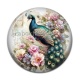 Cabochon Résine - paon