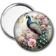 Miroir de poche - paon