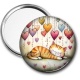 Miroir de poche - chat coeur