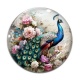Cabochon Verre - paon