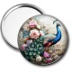 Miroir de poche - paon